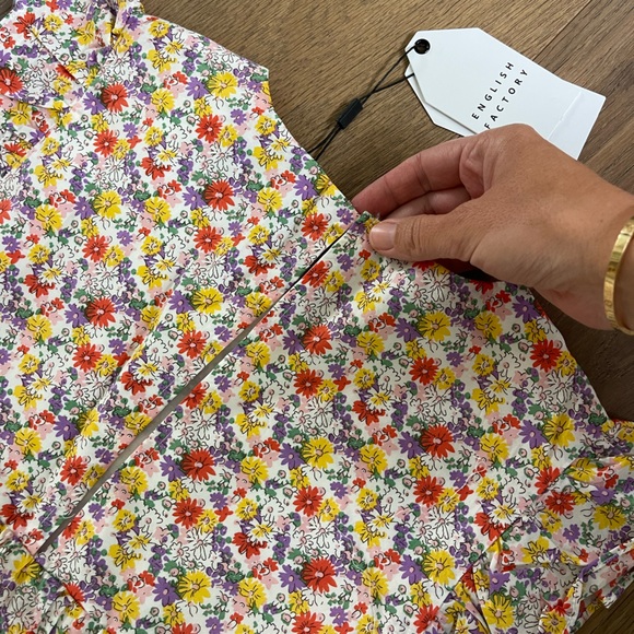 English Factory Floral Printed Babydoll Mini - Picture 3 of 6